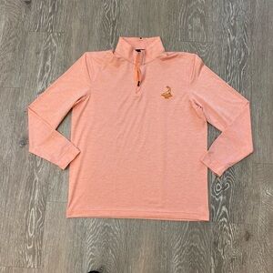 Under Armour Orange Golf Pullover Medium